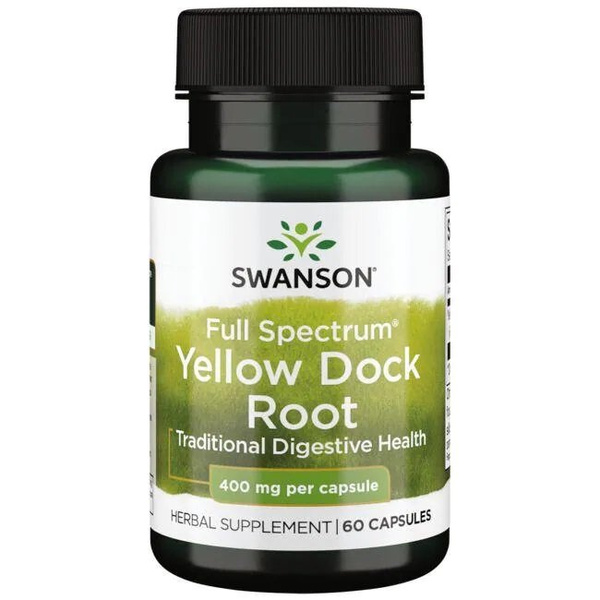 Swanson Full Spectrum Yellow Dock Root 400mg 60 Capsules