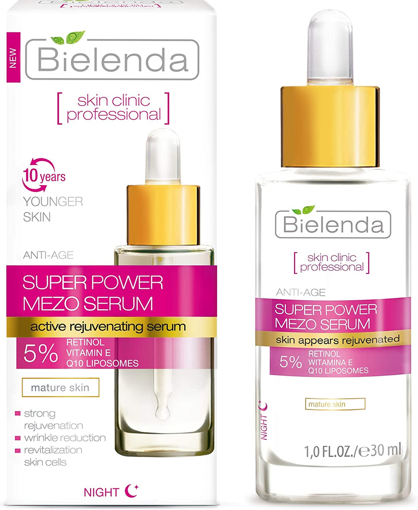 Bielenda Skin Clinic Super Power Serum do Twarzy z Retinolem i Q10 30ml