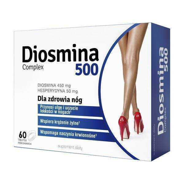 Colfarm Diosmina 500 Complex Zdrowie Nóg 60 Tabletek