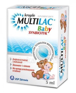Multilac Baby Synbiotic Probiotic For Children Drops 5ml Best Before 30.09.25