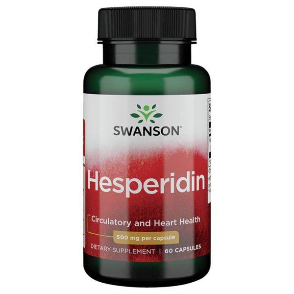 Swanson Hesperidin 500mg Wspiera Układ Krążenia 60 Kapsułek