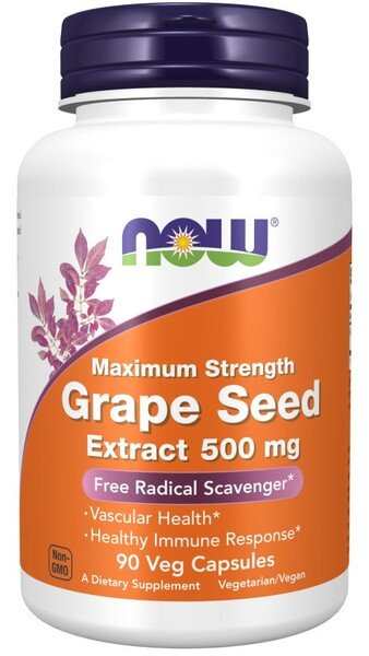 Grape Seed Extract, 500mg Maximum Strength - 90 vcaps