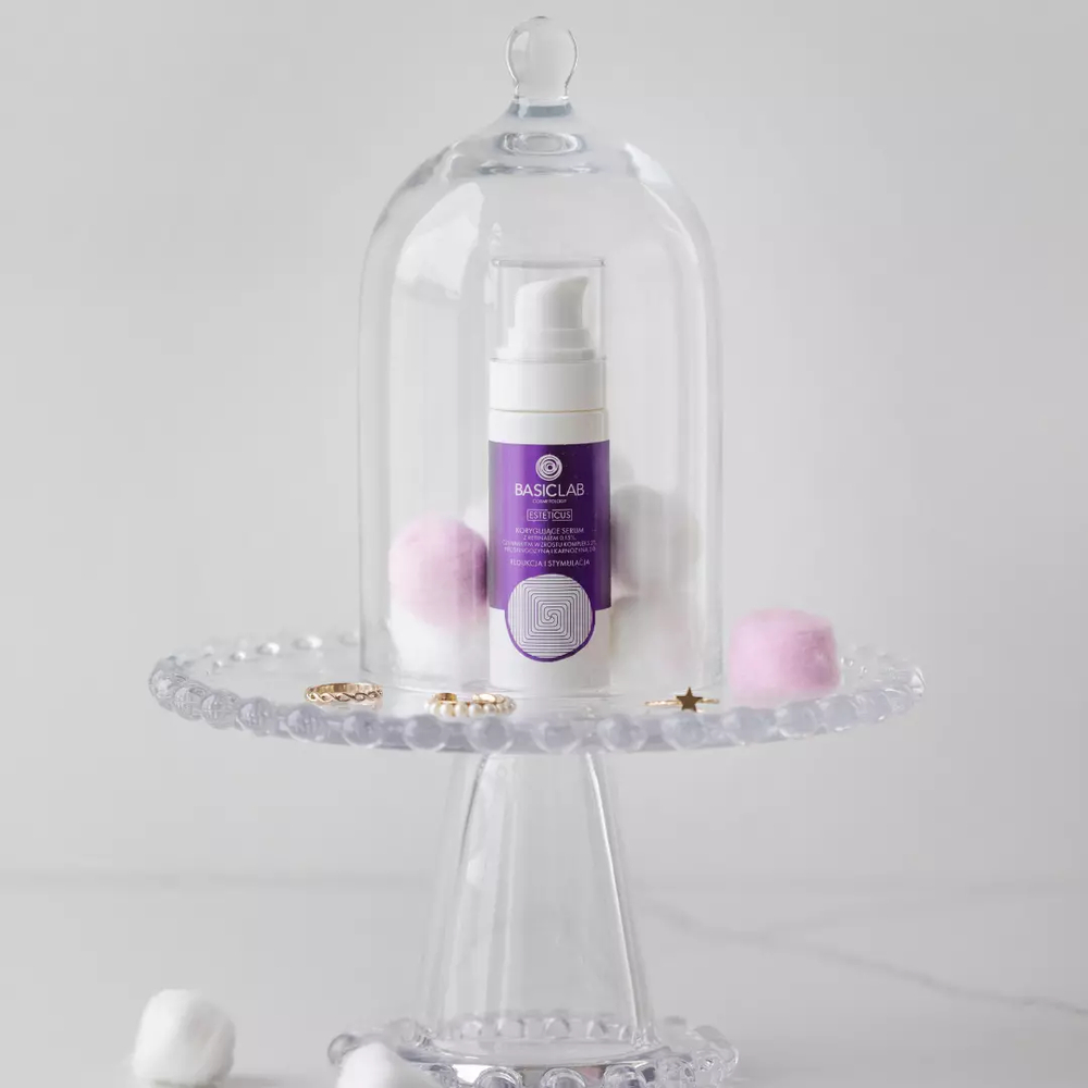 BasicLab Intensywny Nocny Serum z Retinalem 0,15% i Czynnikiem Wzrostu dla Skóry Problematycznej - 30 ml