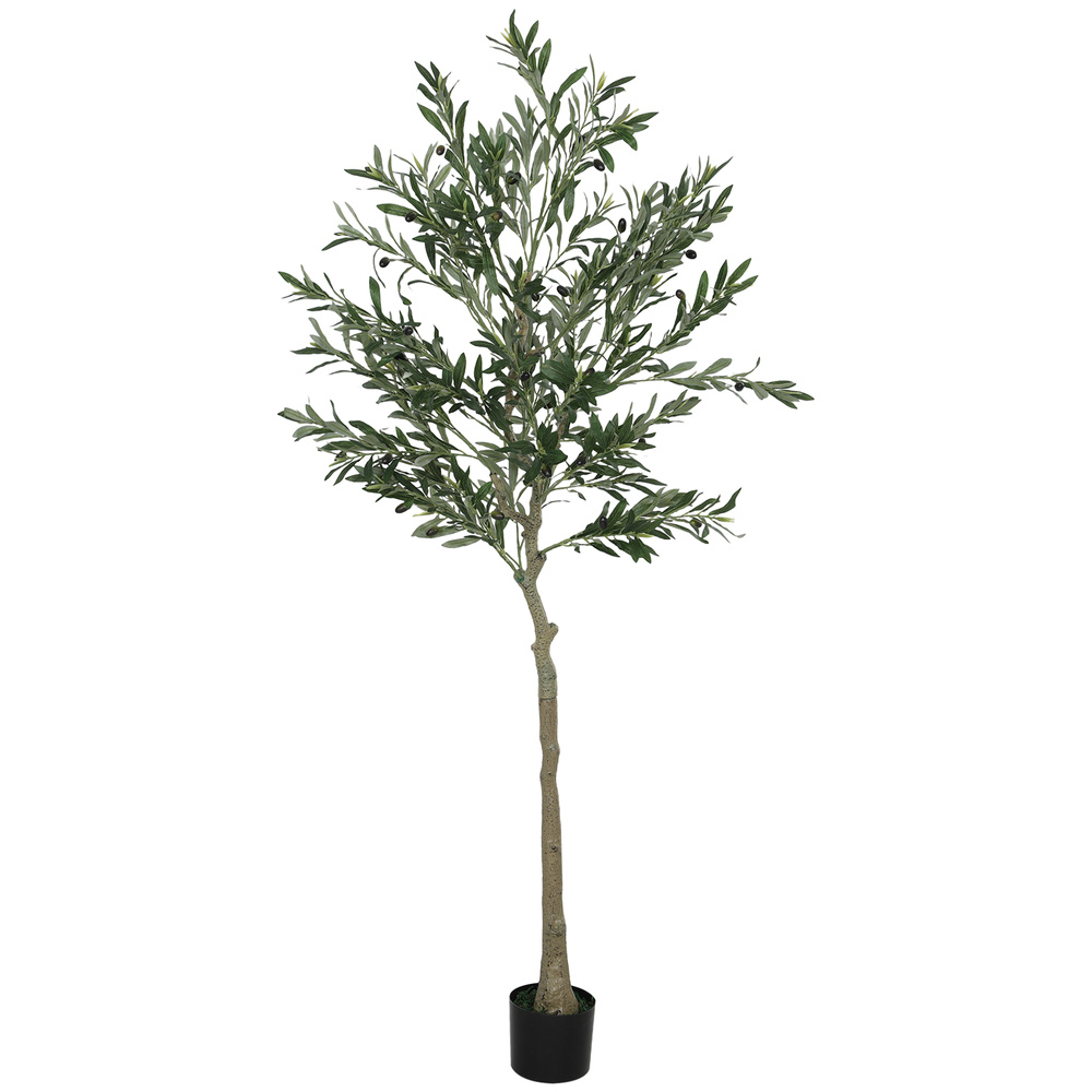 HOMCOM Silk Leaf Artificial Olive Trees