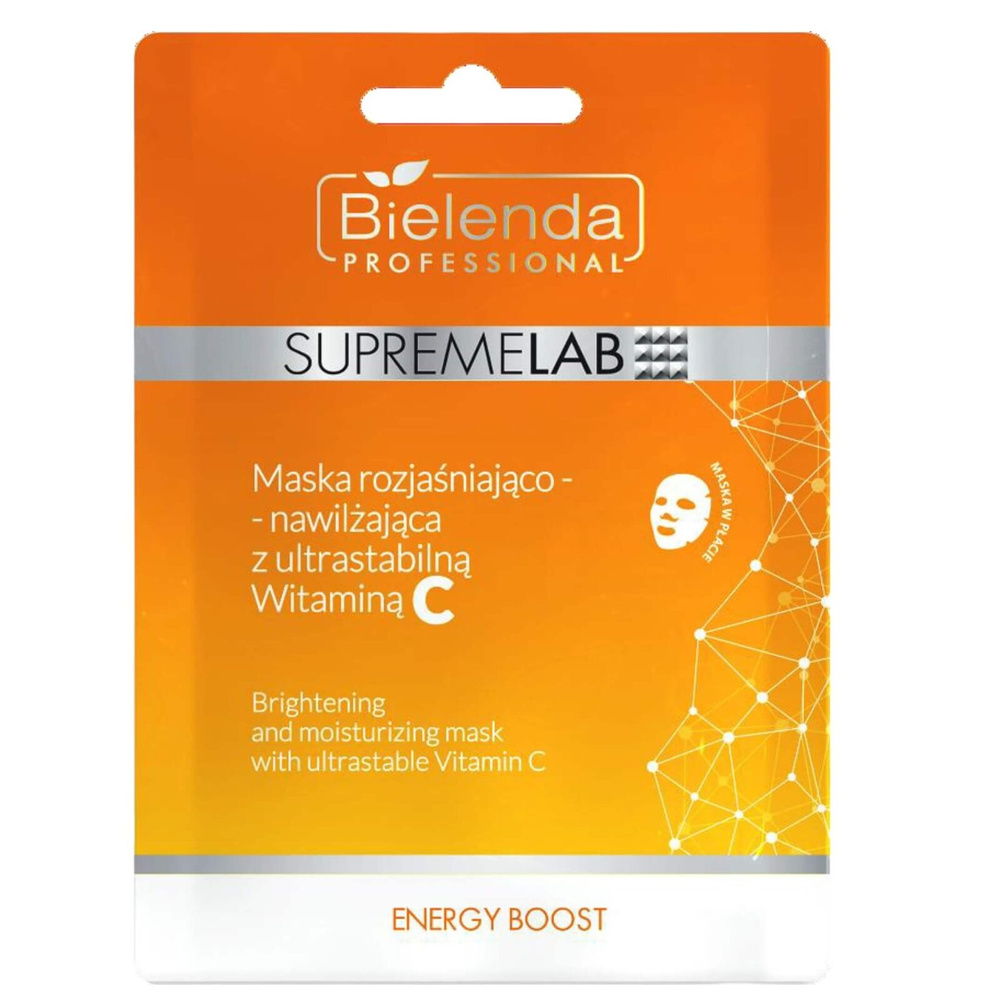 Bielenda SupremeLab Energy Boost Illuminating and Moisturizing Mask with Ultrastable Vitamin C 1 Piece