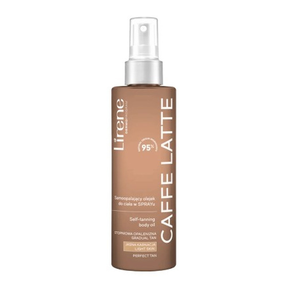 Lirene Perfect Tan Vegan Self-Tanning Body Oil Spray Caffe Latte 190ml