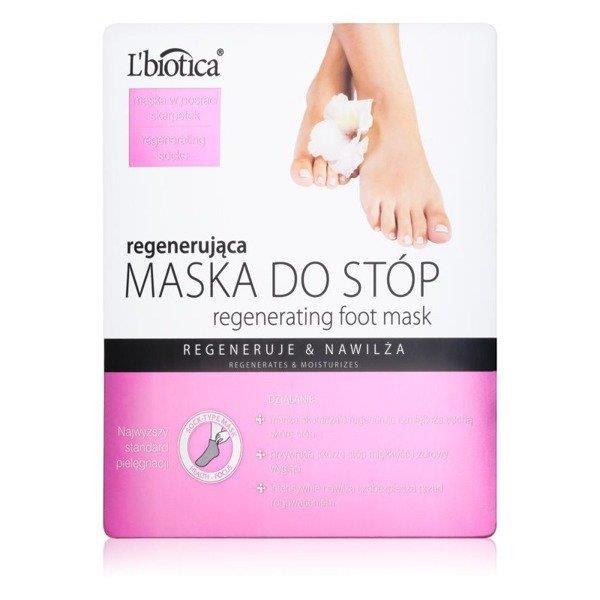 L'Biotica Regenerating Foot Mask Regenerates and Moistens 1 Pair of Socks