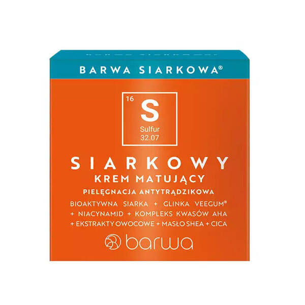 Barwa Sulfur Anti-Acne Sulfur Mattifying Cream for Radiant Clarity