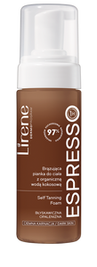 Lirene Perfect Tan Vegan Tanning Body Foam with Organic Coconut Water Espresso 150ml