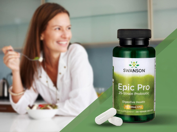 Swanson Epic Pro 25-Strain Probiotic 30 Kapsules