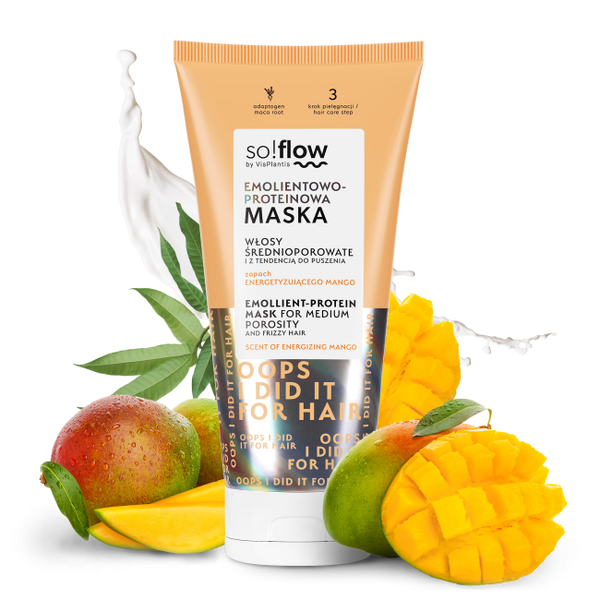 So!Flow Emollient-Protein Mask for Medium Porosity and Frizzy Hair 200ml