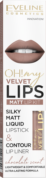 Eveline OML Silky Matt Liquid Lipstick & Contour Lip Liner 11 Cookie Milkshake 4,5ml