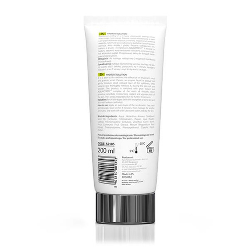 Apis Professional Hydro Evolution Enzymatyczny Peeling Gruszkowy do Twarzy z Lawą Wulkaniczną  2in1 dla Skóry Odwodnionej 200ml