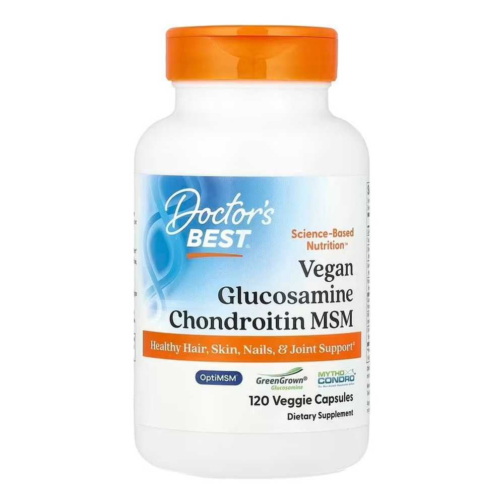 Doctor's Best Vegan Glucosamine & Chondroitin & MSM Capsules 120 vcaps
