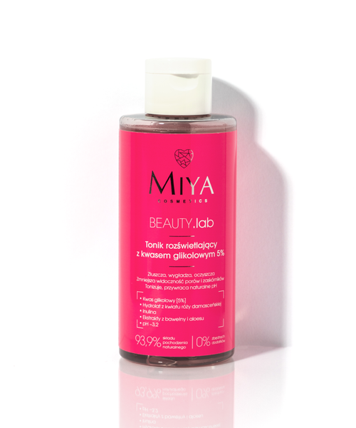 Miya BeautyLab Tonik Rozświetlający z Kwasem Glikolowym
