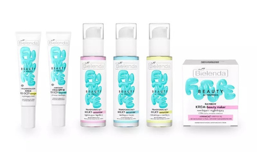 Bielenda Future Beauty Rainbow Moisturizing - Smoothing Cream - Beauty Maker for Dry Normal and Combination Skin 50ml