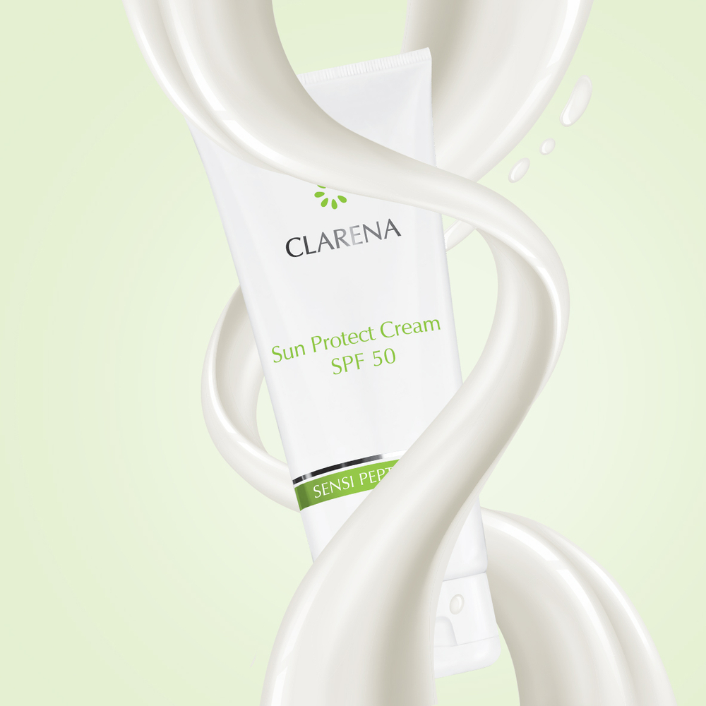 Clarena Sensitive Line SPF50 Daily Face Cream for Sensitive and Capillary Skin - 30ml