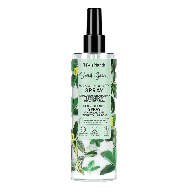 Vis Plantis Secret Garden Kozieradka Wzmacniający Spray do Włosów Osłabionych z Tendencją do Wypadania 200ml