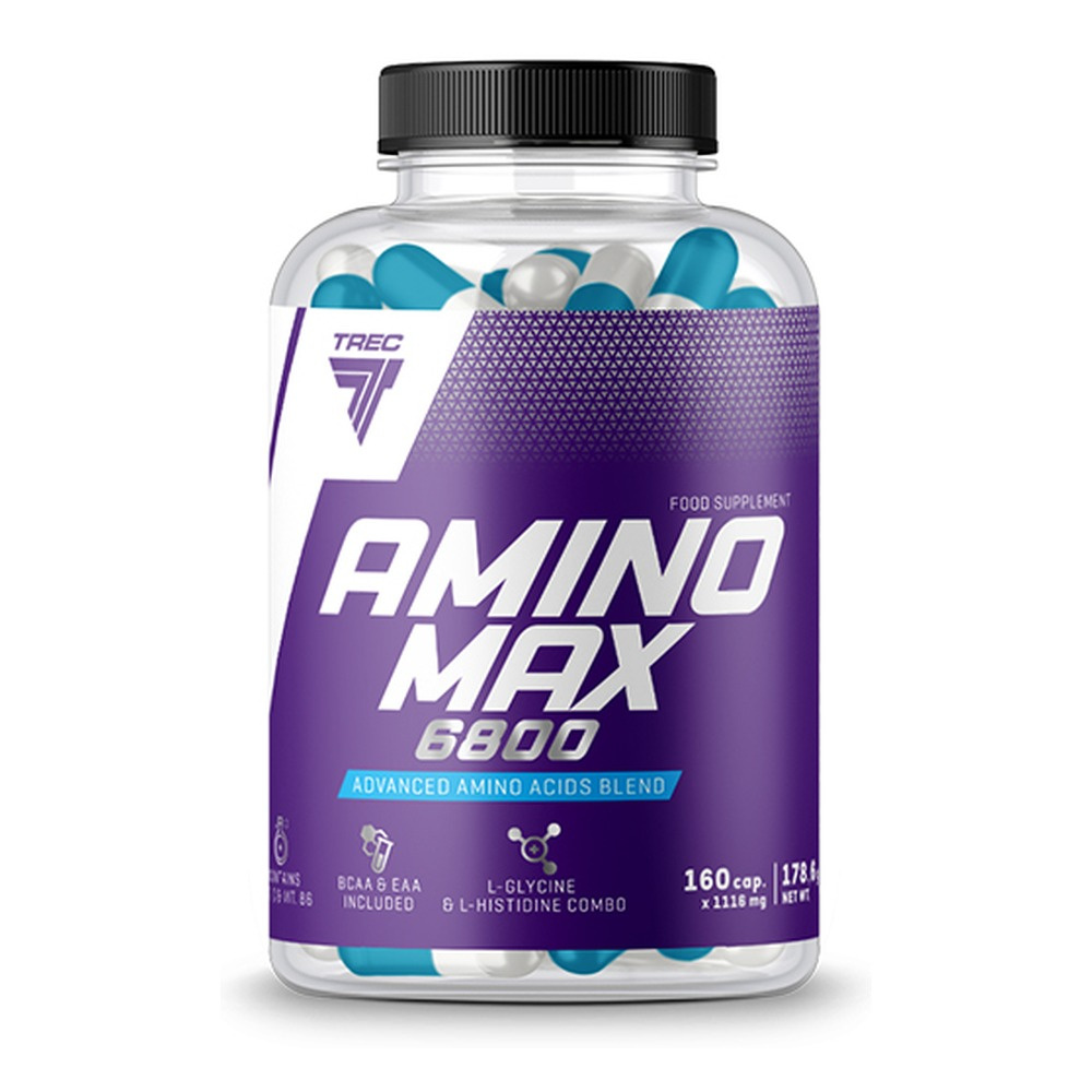 Trec Nutrition Amino Max Kompleks Aminokwasów w Kapsułkach 6800 160 Kapsułek