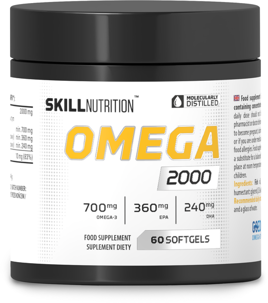 Skill Nutrition Omega 2000 Wysoka Dawka Kwasów Tłuszczowych 60 Kapsułek