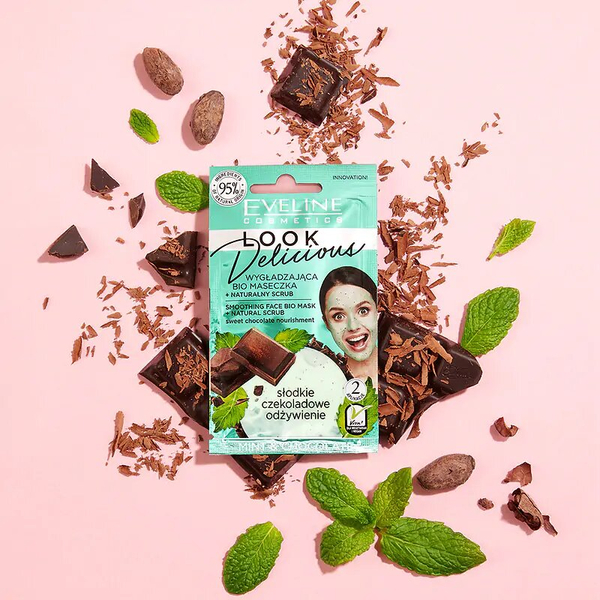 Eveline Look Delicious Smoothing Face Bio Mask with Mint and Chocolate 10ml