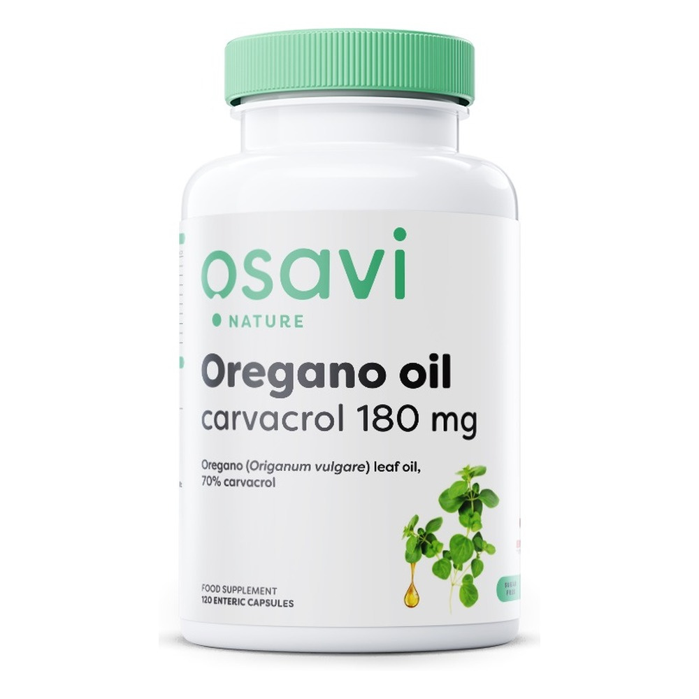 Osavi Oregano Oil Carvacrol 180mg for Immune Support 120 Enteric Caps