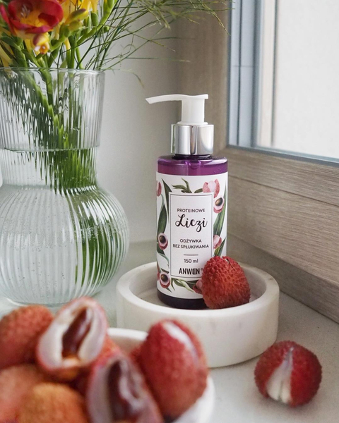 Anwen Lychee Protein Leave-In Conditioner for Medium Porosity Hair - 150ml