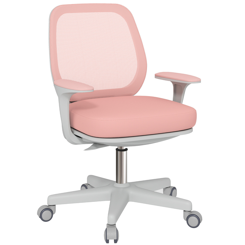 Vinsetto 44-56cm Mesh Back Office Chair - Pink