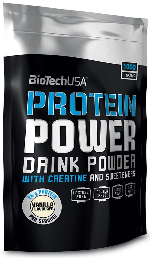 BioTechUSA Protein Power Chocolate Protein Powder with Creatine 1000g