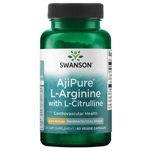 Swanson AjiPure L-Arginine with L-Citrulline 60 Vcapsules