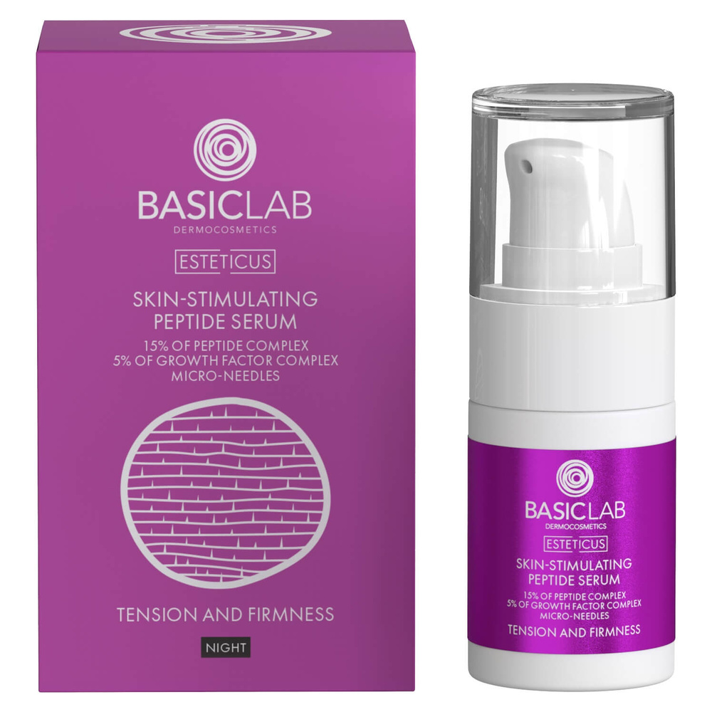 BasicLab Dermocosmetics Esteticus Skin-Stimulating Peptide Serum 15% Peptides 15ml