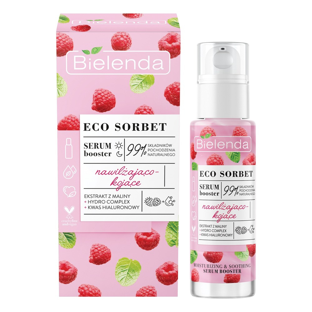 Bielenda Eco Sorbet Moisturizing and Soothing Raspberry Serum Booster 30ml