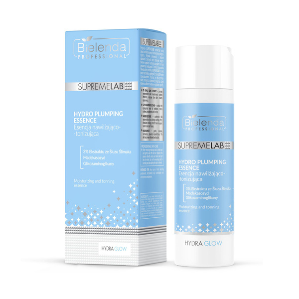 Bielenda Professional Supremelab Hydra Glow Toning and Moisturizing Essence with Snail Slime Extract for Dry and Dehydrated Skin 200ml