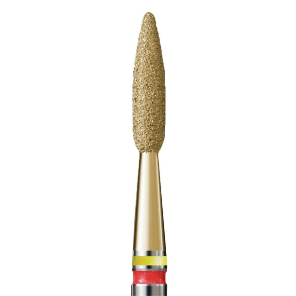 IQ Nails 2in1 Diamond Nail Drill Bit Long Flame Shape Fine 2.5mm