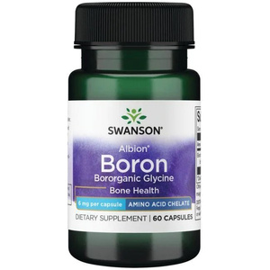 Swanson Albion Boron Glycine 6mg 60 Kapsułek