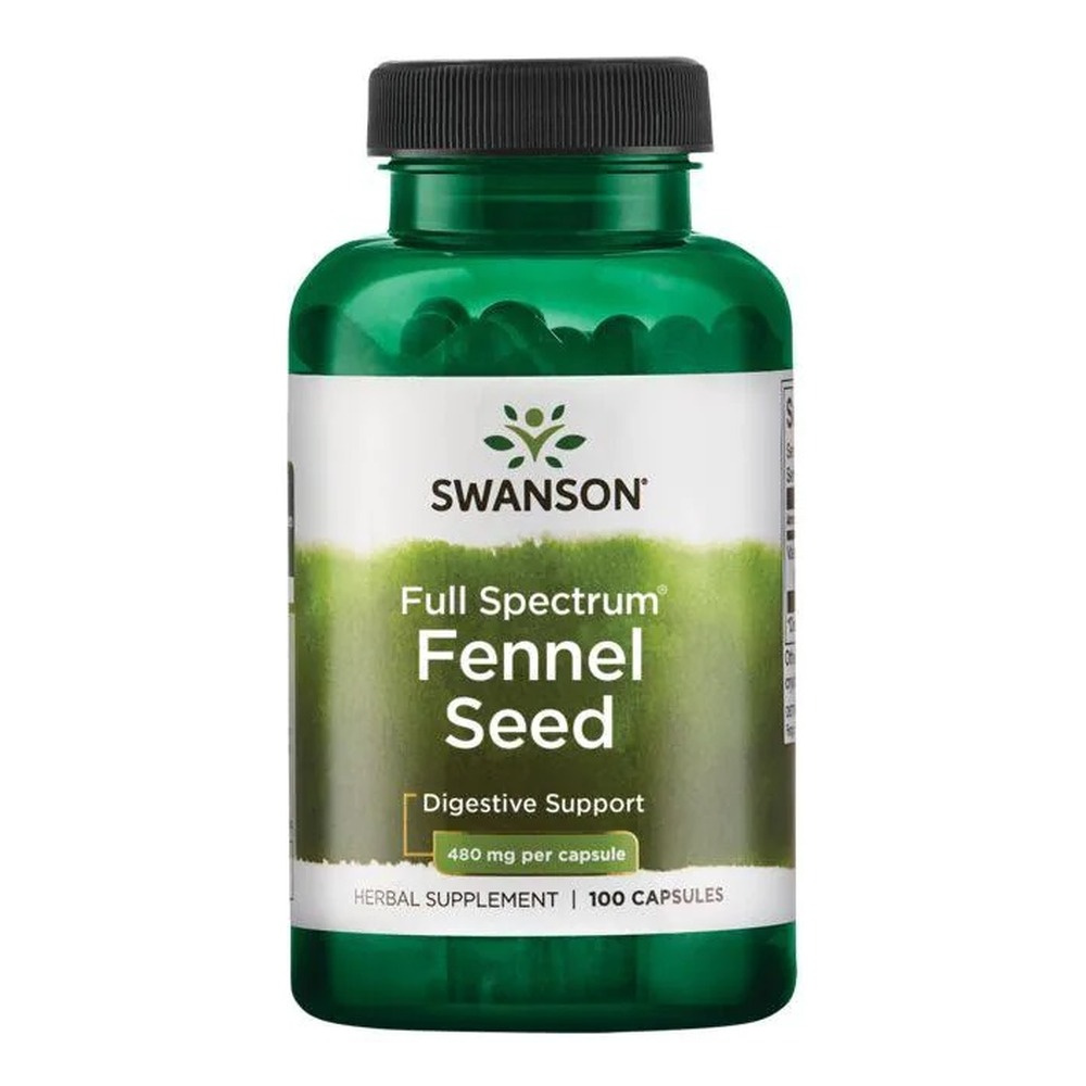 Swanson Full Spectrum Fennel Seed 480mg 100 Kapsułek