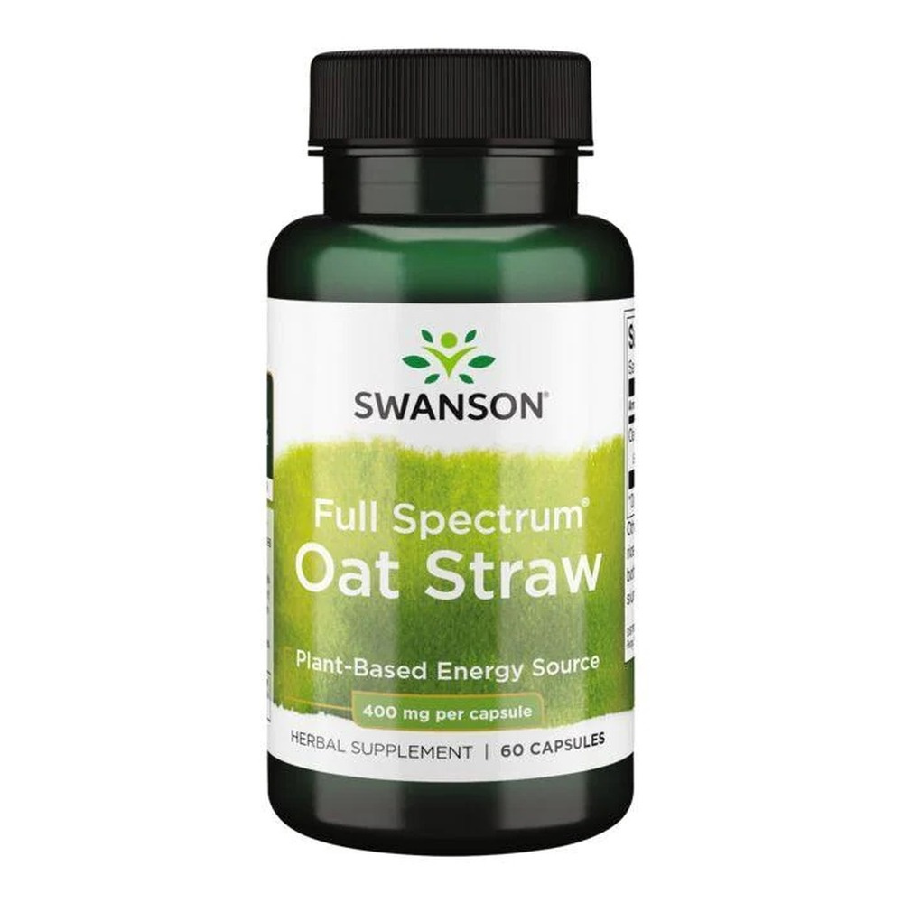 Swanson Full Spectrum Oat Straw 400mg 60 Capsules