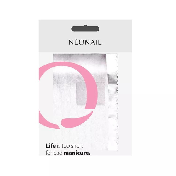 NeoNail Nail Foil Wraps Folia do Usuwania Lakieru Hybrydowego 50 Sztuk