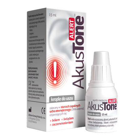 Akustone Alert Ear Drops Inflammation of the Outer Ear 15ml