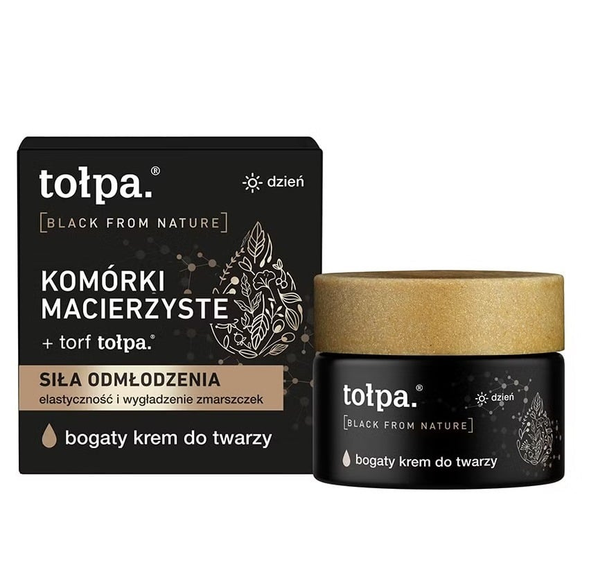 Tolpa Black From Nature Rich Day Face Cream Stem Cells Intensive Hydration 50ml