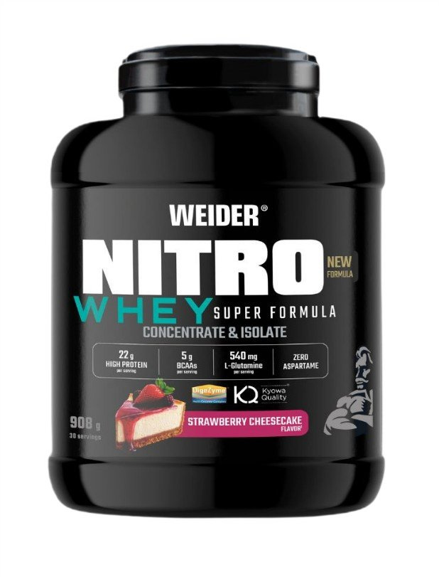 Weider Nitro Whey Super Formula, Strawberry Cheesecake - 908g
