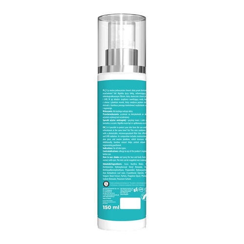 Apis Pure Sun Wodoodporna Mgiełka Ochronna do Twarzy i Ciała SPF 50 dla każdego Rodzaju Skóry 150ml