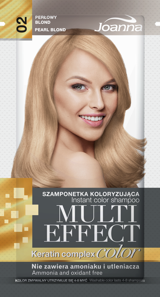 Joanna Multi Effect Szamponetka Koloryzująca 02 Perłowy Blond 35 g