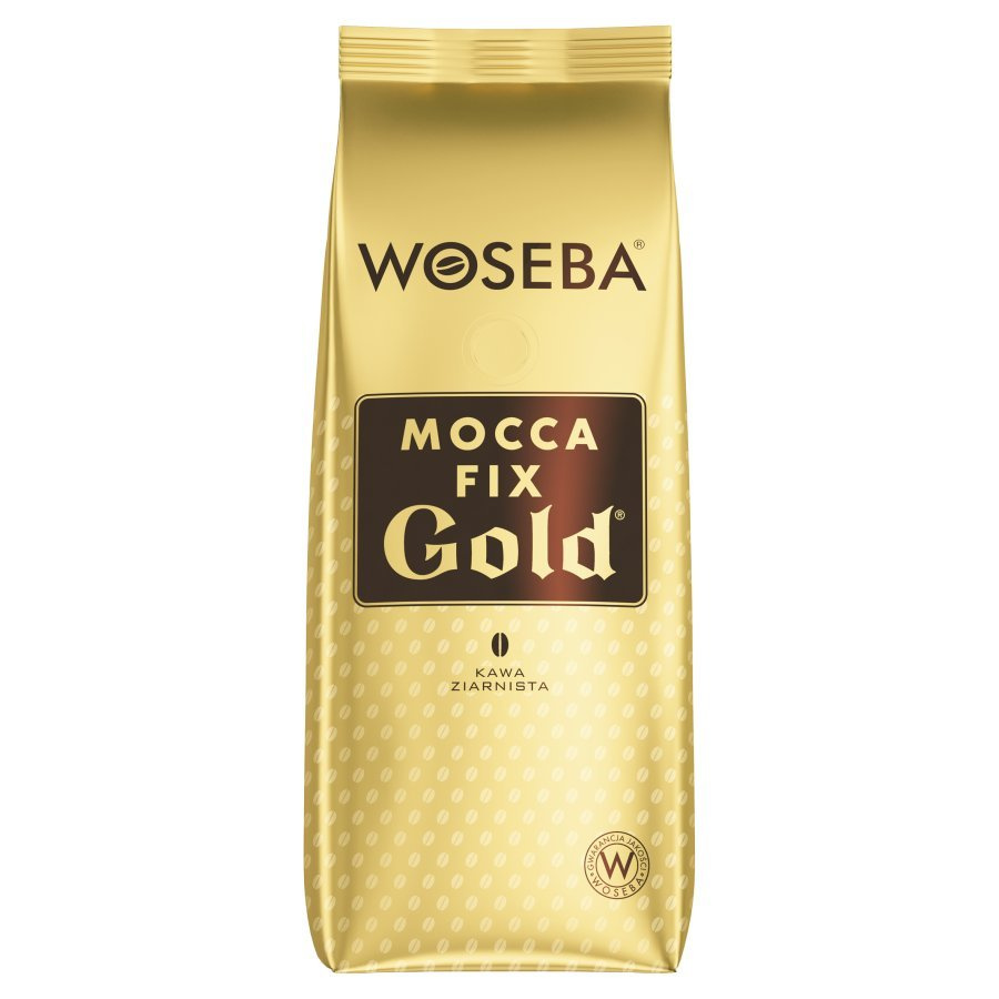 Woseba Mocca Fix Gold Roasted Coffee Beans with Intense Aroma 500g