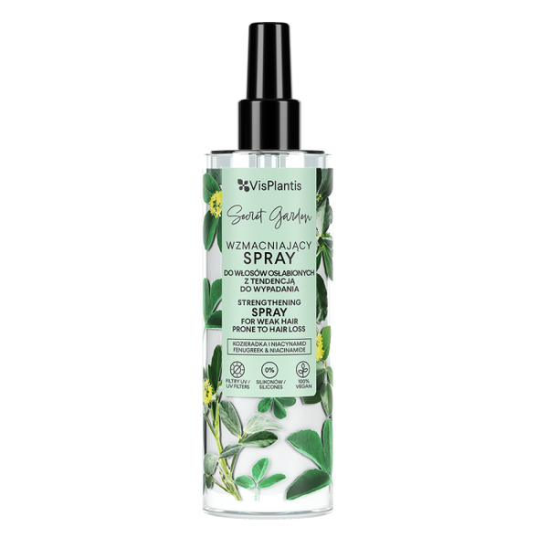 Vis Plantis Secret Garden Kozieradka Wzmacniający Spray do Włosów Osłabionych z Tendencją do Wypadania 200ml