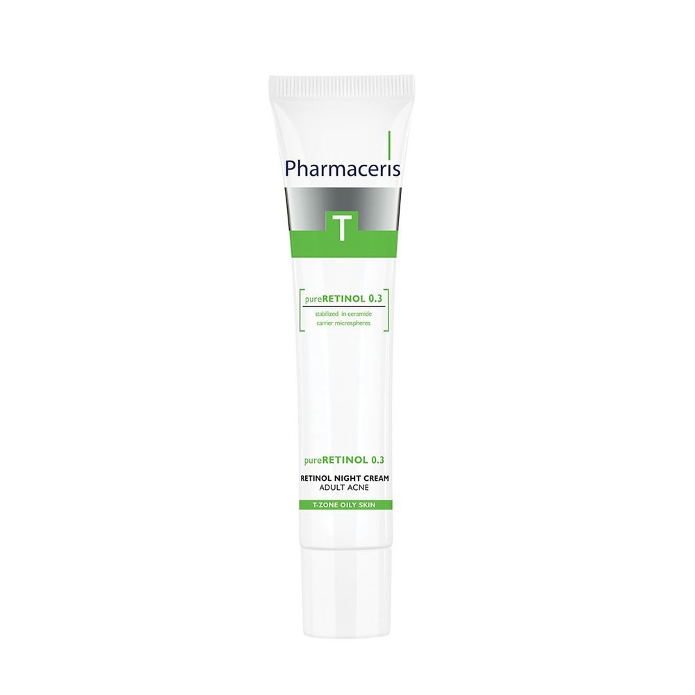 Pharmaceris T Pureretinol Przeciwzmarszczkowy Krem  z Retinolem na Trądzik na Noc 40ml