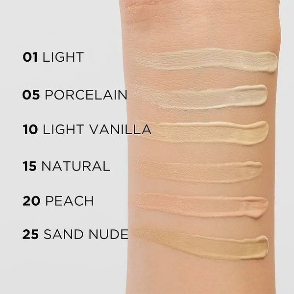 Eveline Wonder Match Lekki Korektor w Płynie z Kwasem Hialuronowym Nr 10 Light Vanilla 7ml