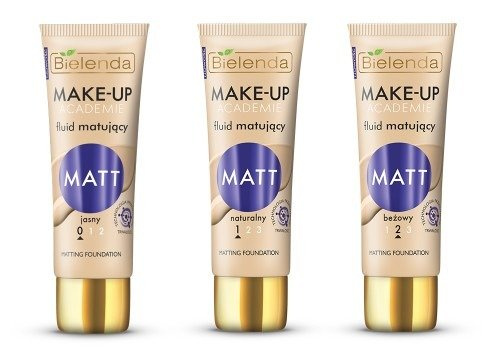 Bielenda Make - Up Academie Matt Fluid Matujący Nr 1 Naturalny dla Skóry Mieszanej i Tłustej 30g