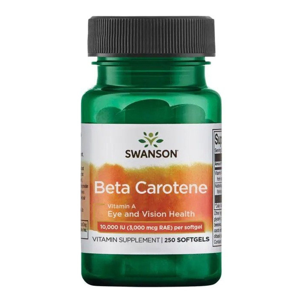 Swanson Beta-Carotene Vitamin A 10 000 IU 250 Kapsułek