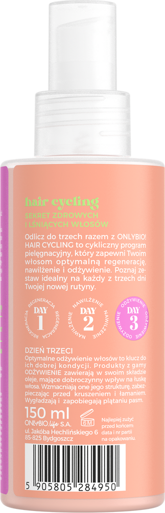 OnlyBio Hair Cycling Odżywienie Elixir Wielofunkcyjny 12w1 150ml